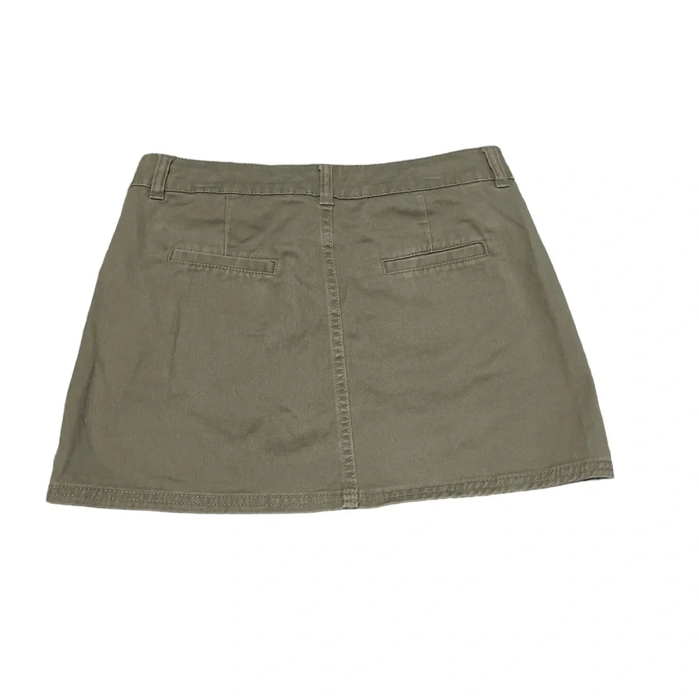 Zumiez Empyre Hawthorne Cotton Blend Olive Green Classic Mini Skirt Size 3